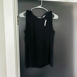 J. Crew Black Scoop Neck Sleeveless Tank Top
